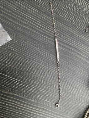Sterling Silver Bar Chain Bracelet in Silver MJC